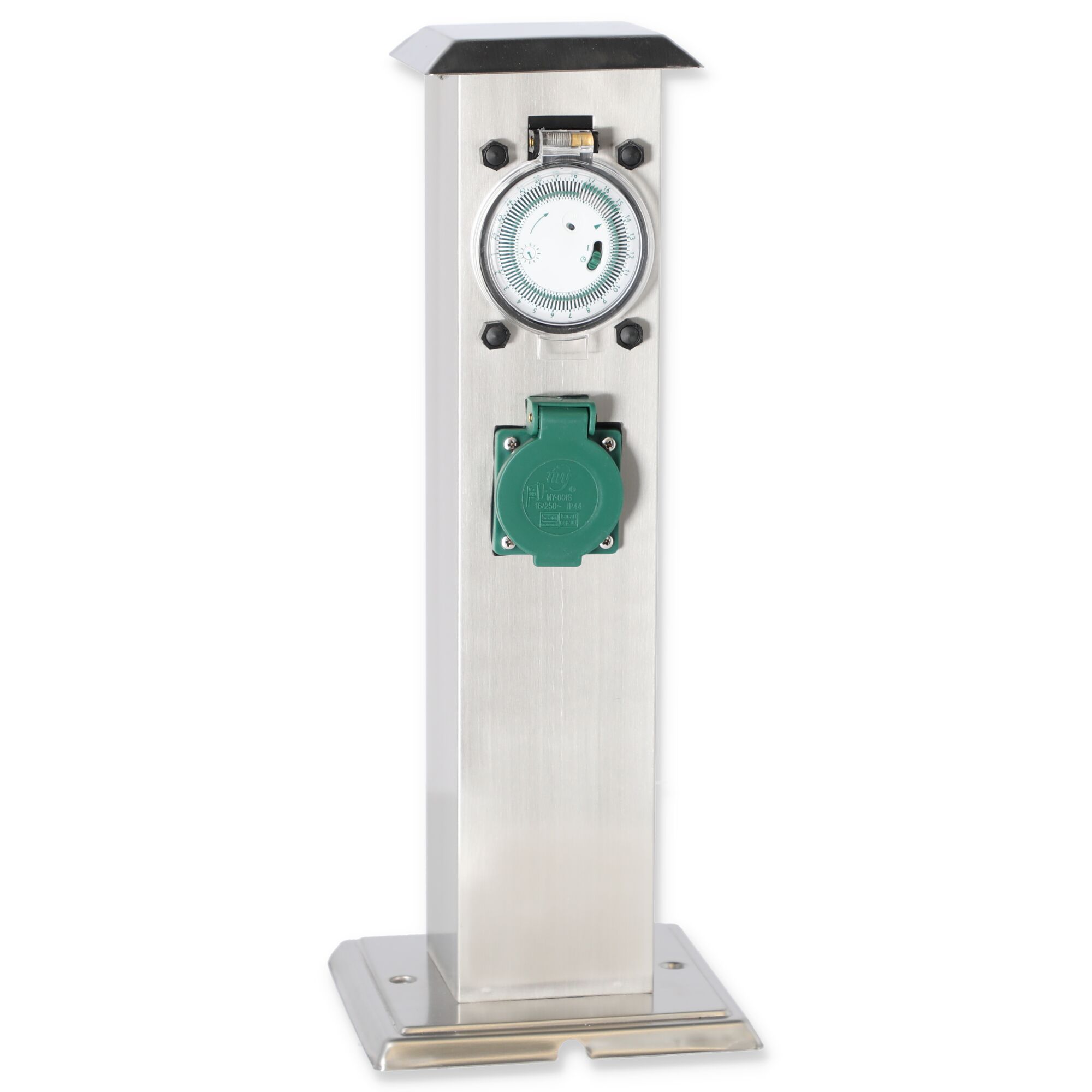 Steckdosensäule mit Zeitschaltuhr