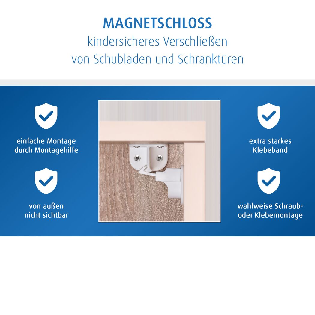 Magnetschloss weiß