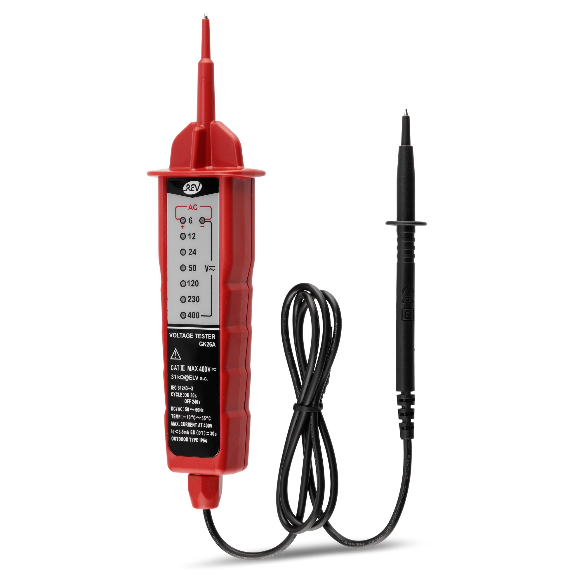 Roter Spannungsprüfer GK26A von Rev