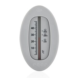 Badethermometer grau oval