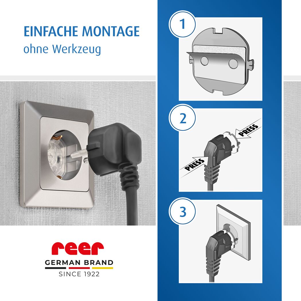 Steckdosenschutz transparent klebbar, 10 Stück