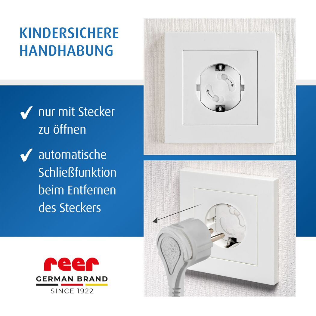 Steckdosenschutz weiß klebbar, 20 Stück