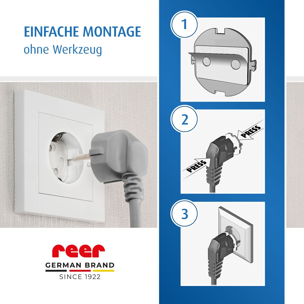 Steckdosenschutz weiß klebbar, 10 Stück