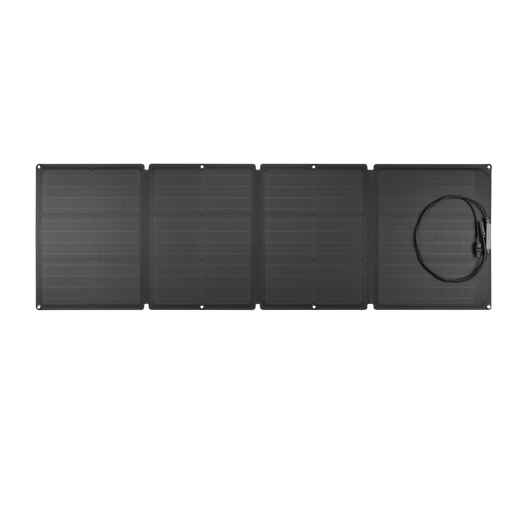 Schwarzes, faltbares Solarmodul EcoFlow 110 W