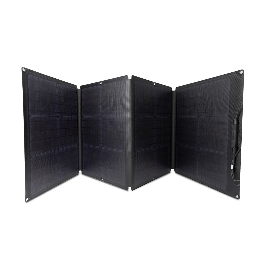 Schwarzes, faltbares Solarpanel