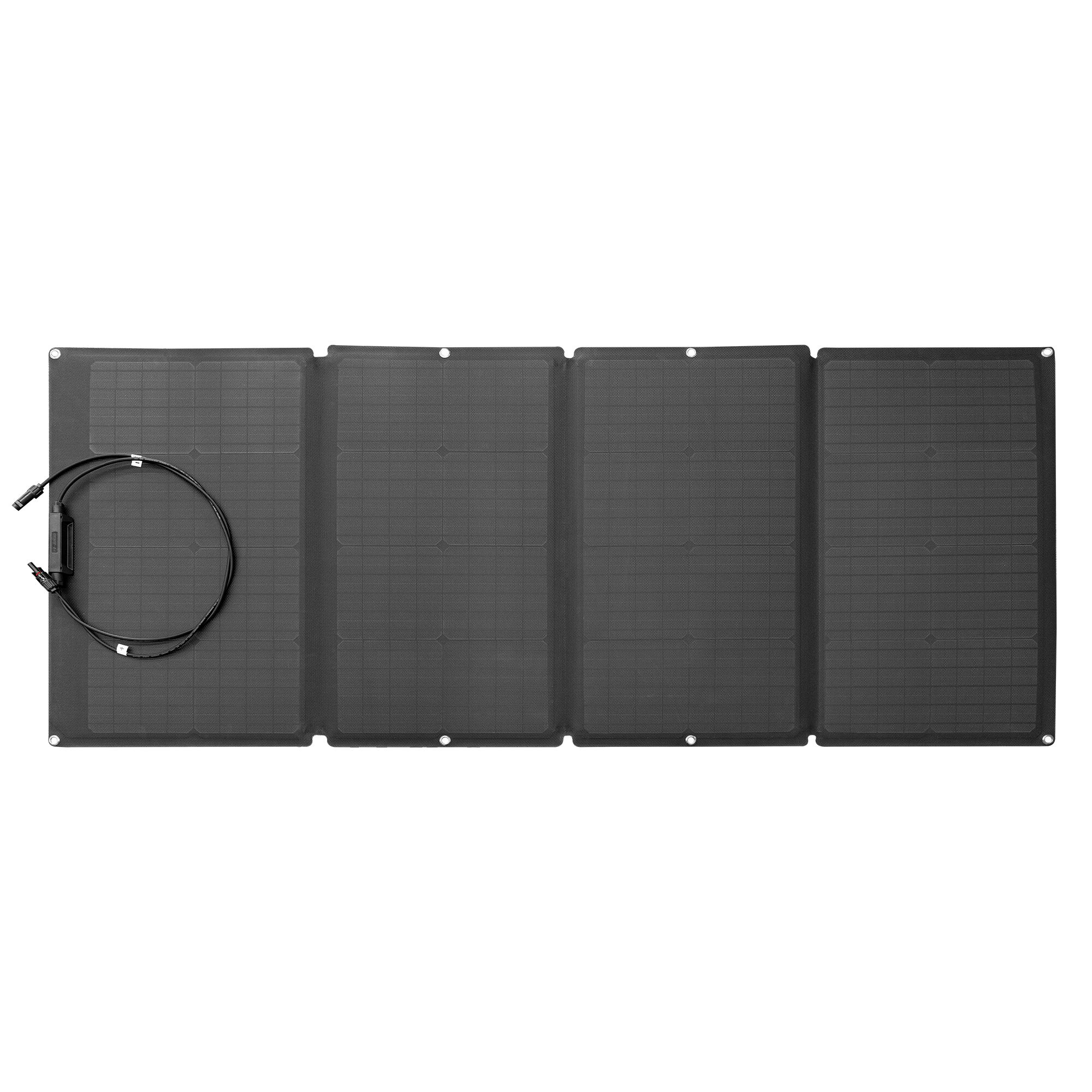 Schwarzes, gefaltetes EcoFlow Solar Panel 160W