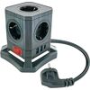 Würfel-Steckdosenleiste mit USB-Anschlüssen und Ein-/Ausschalter