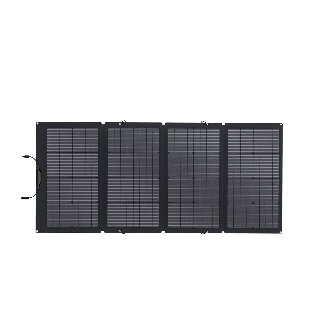 Zusammengeklapptes schwarzes Solarpanel 220 W von Ecoflow