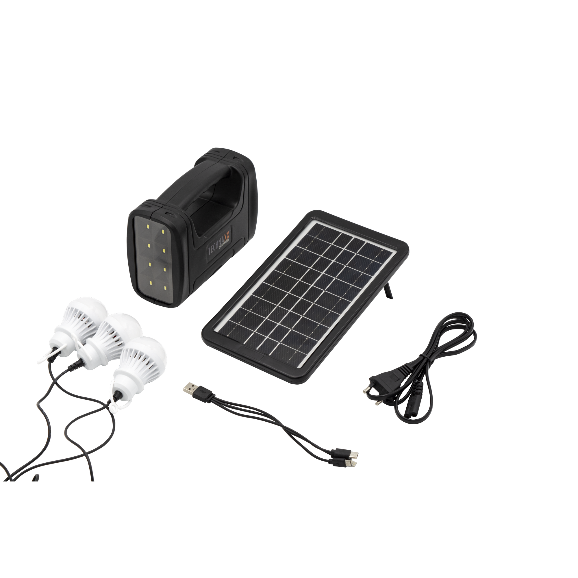 Solar Powerstation-Set 'TX-199' 3 W mit LED-Lampen + product picture