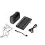 Solar Powerbank mit drei Lampen und Solarpanel