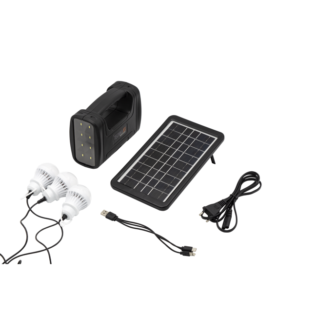 Bild von Solar Powerstation-Set 'TX-199' 3 W mit LED-Lampen
