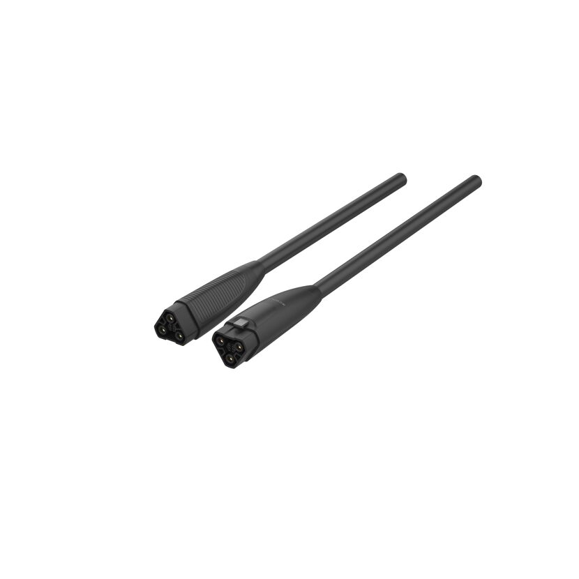 Zwei schwarze Infinity-Kabel