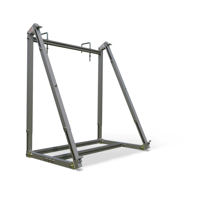 Bild von Solarmodulständer Aluminium silbern 90 x 70 - 120 cm