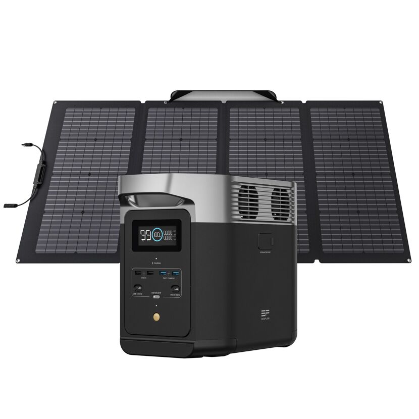 EcoFlow DELTA 2 Powerstation mit Solarpanel
