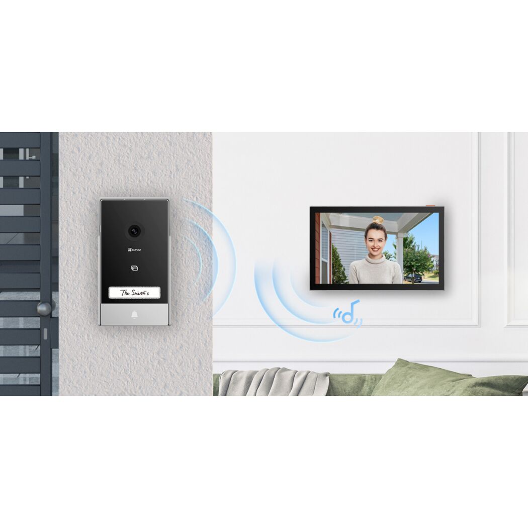 EZVIZ Video-Türklingel mit Kamera und Display.