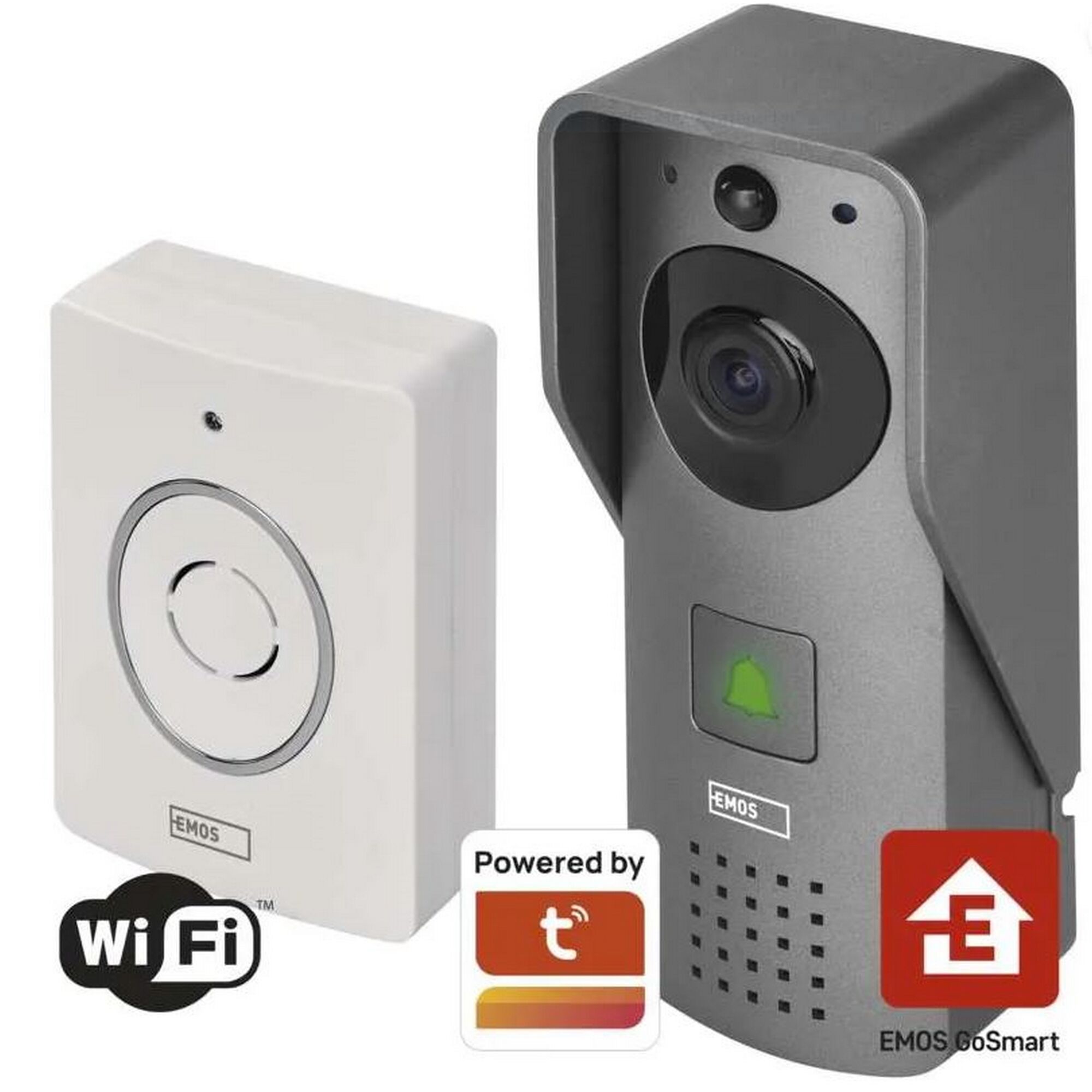 EMOS Video Türklingel mit Kamera und Klingelknopf