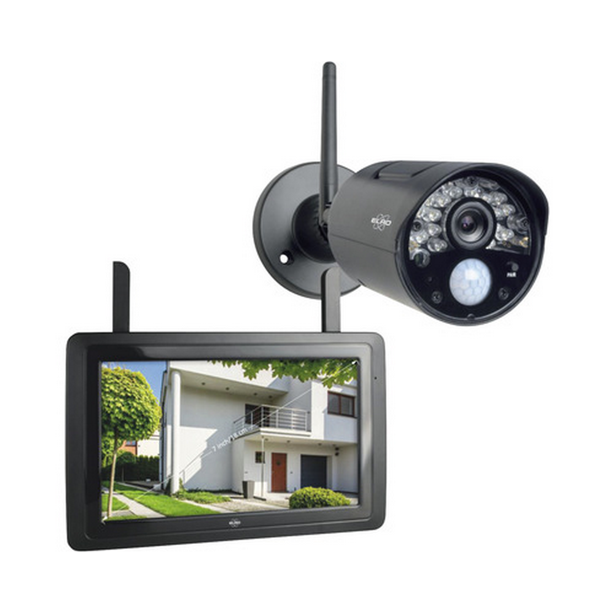 Überwachungskamera-Set 'CZ30RIPS' Nachtsicht 7" Monitor + product picture