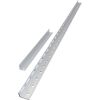 Ständerset für Solarmodule Aluminium schwarz 112 x 5 x 3 cm