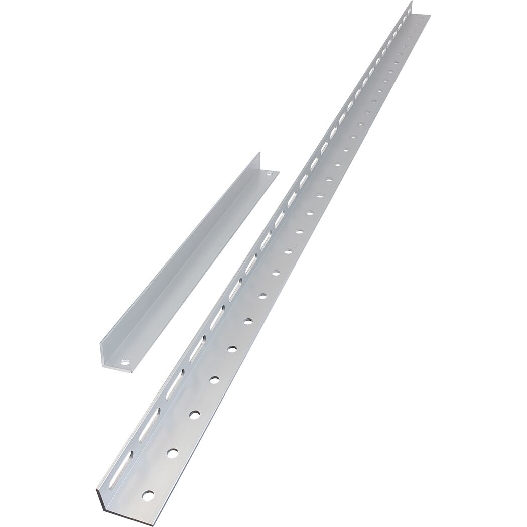 Ständerset für Solarmodule Aluminium schwarz 112 x 5 x 3 cm