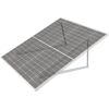 Ständerset für Solarmodule Aluminium schwarz 112 x 5 x 3 cm