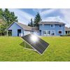 Ständerset für Solarmodule Aluminium schwarz 112 x 5 x 3 cm