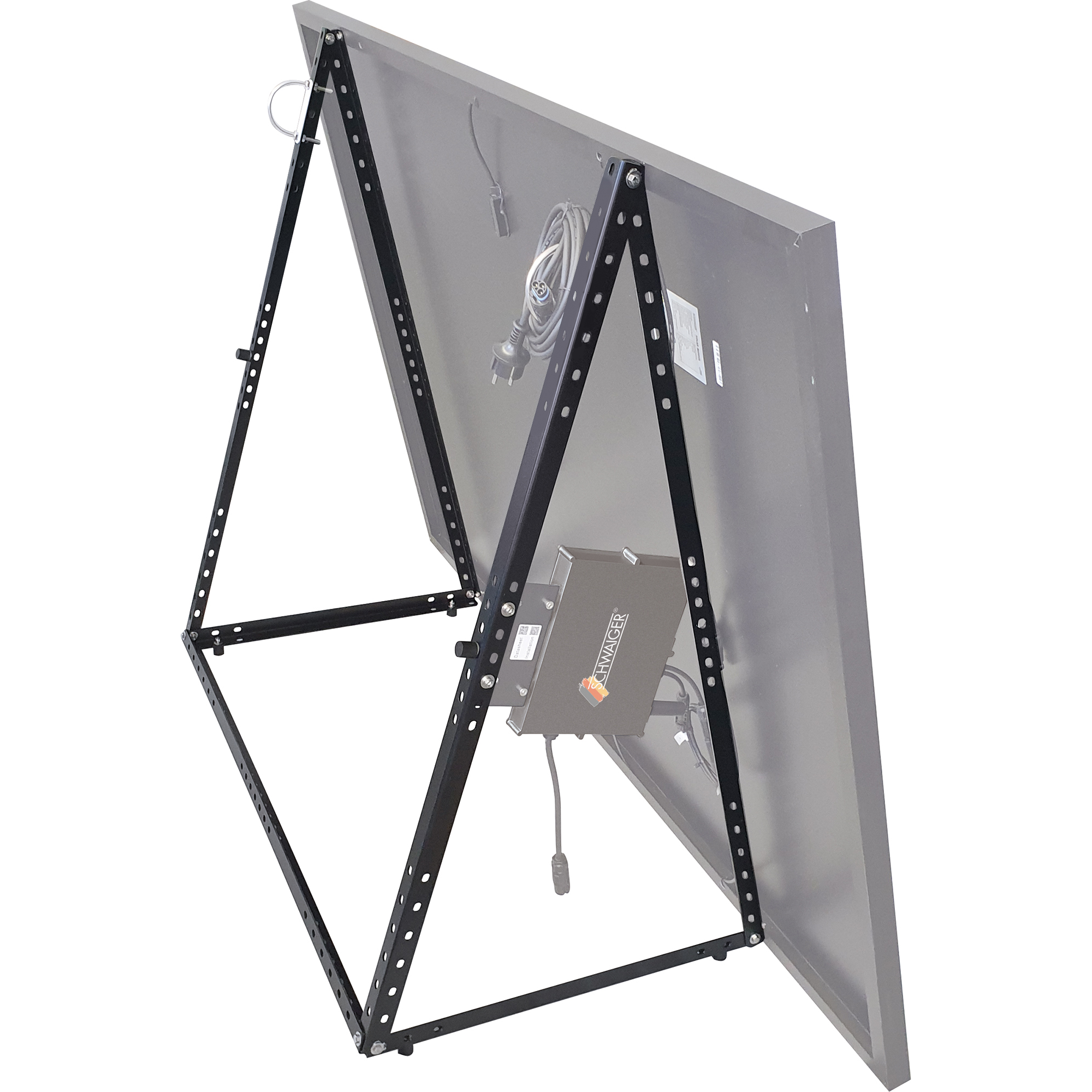 Ständerset für Solarmodule Stahl silbern 112 x 5 x 3 cm + product picture