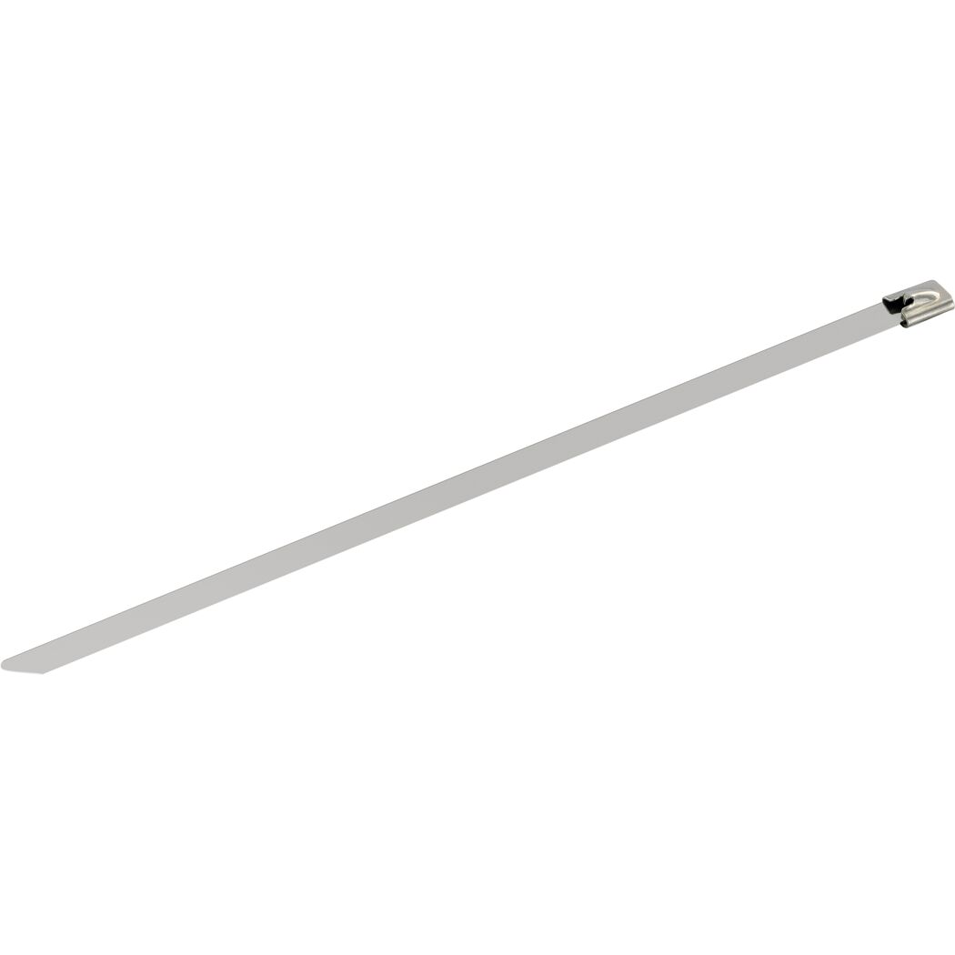 Kabelbinder-Set Edelstahl silbern 25 cm 10 Stück