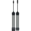 Zwei schwarze Solaradapterkabel