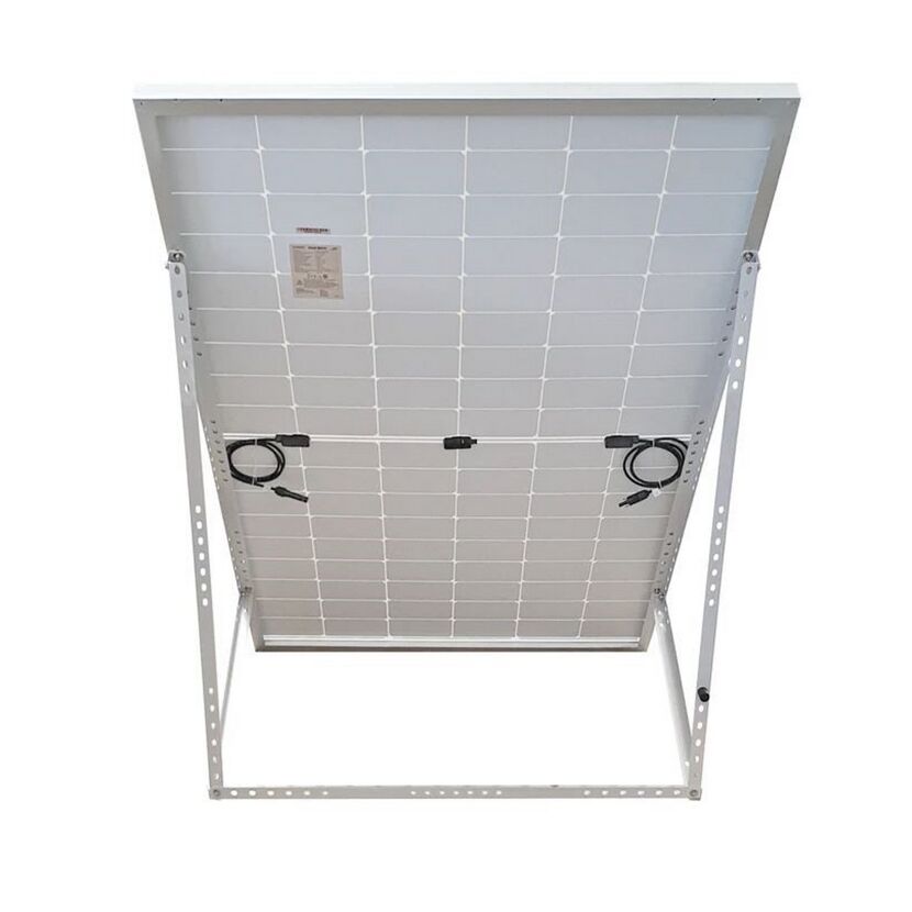 Solarpanel-Rückseite mit Halterungen