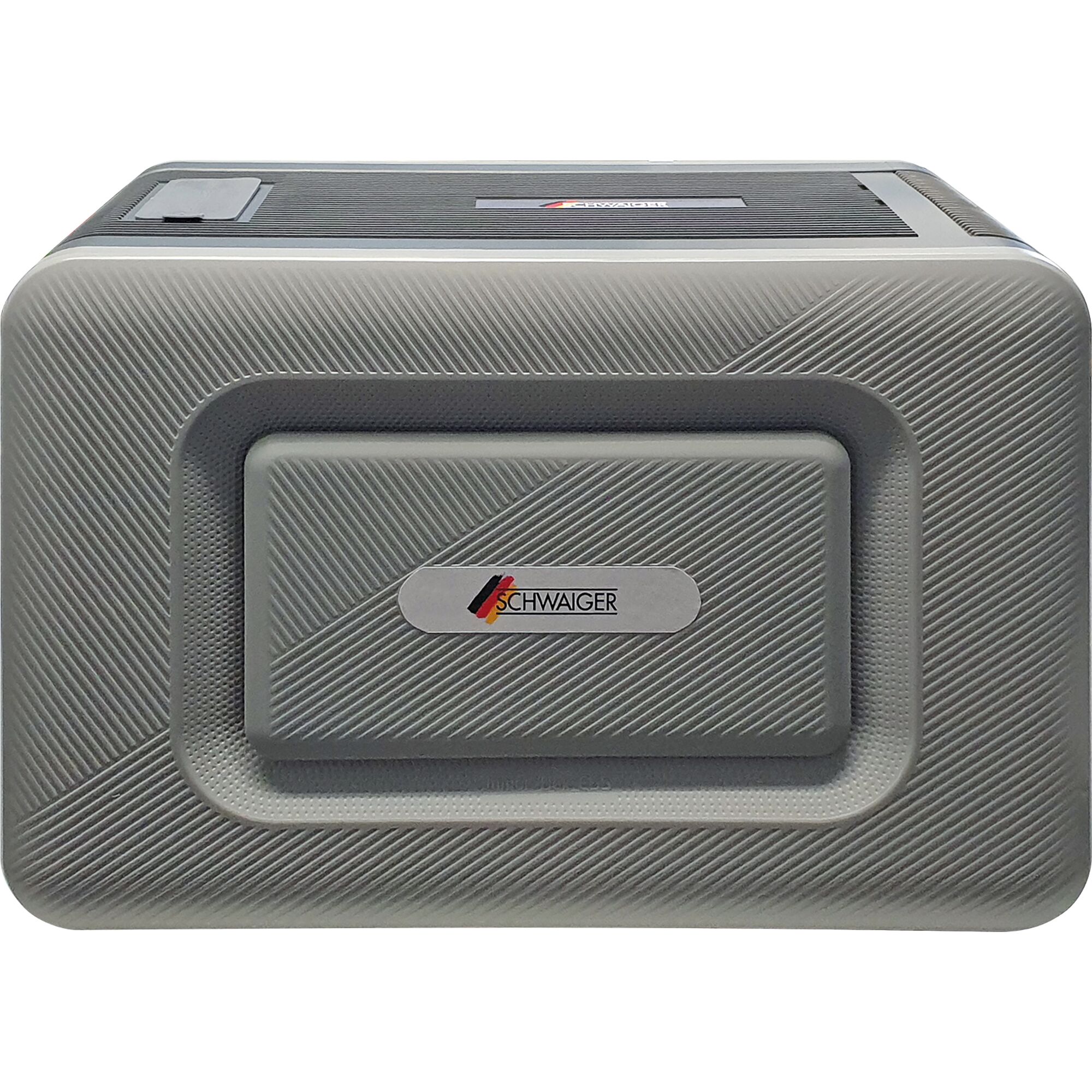 Grauer Batteriespeicher Schwaiger