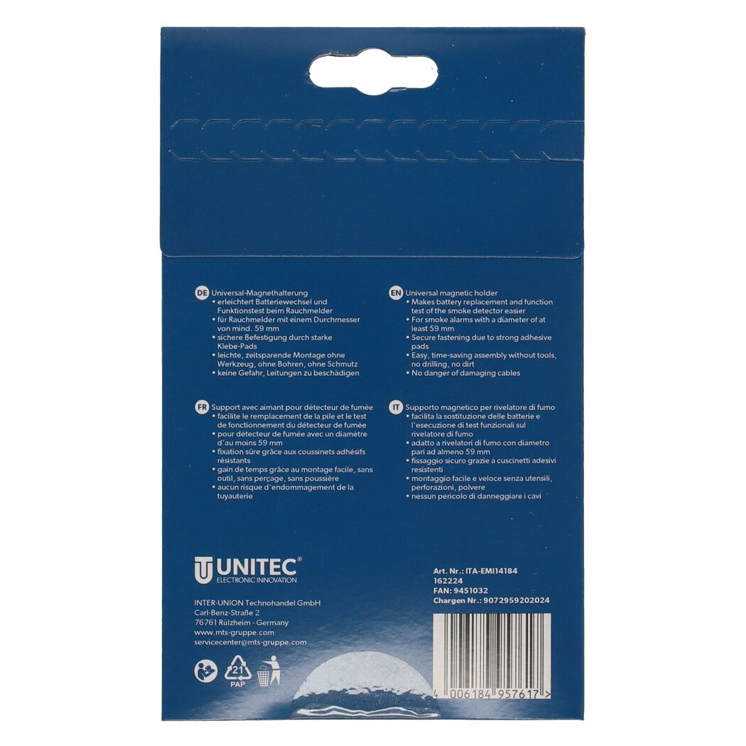 Magnethalterung für Rauchmelder