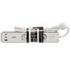 Steckdosenleiste mit Schalter und 3 USB-Ports weiß/grau 3-fach
