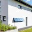 Solaranlage an Hauswand