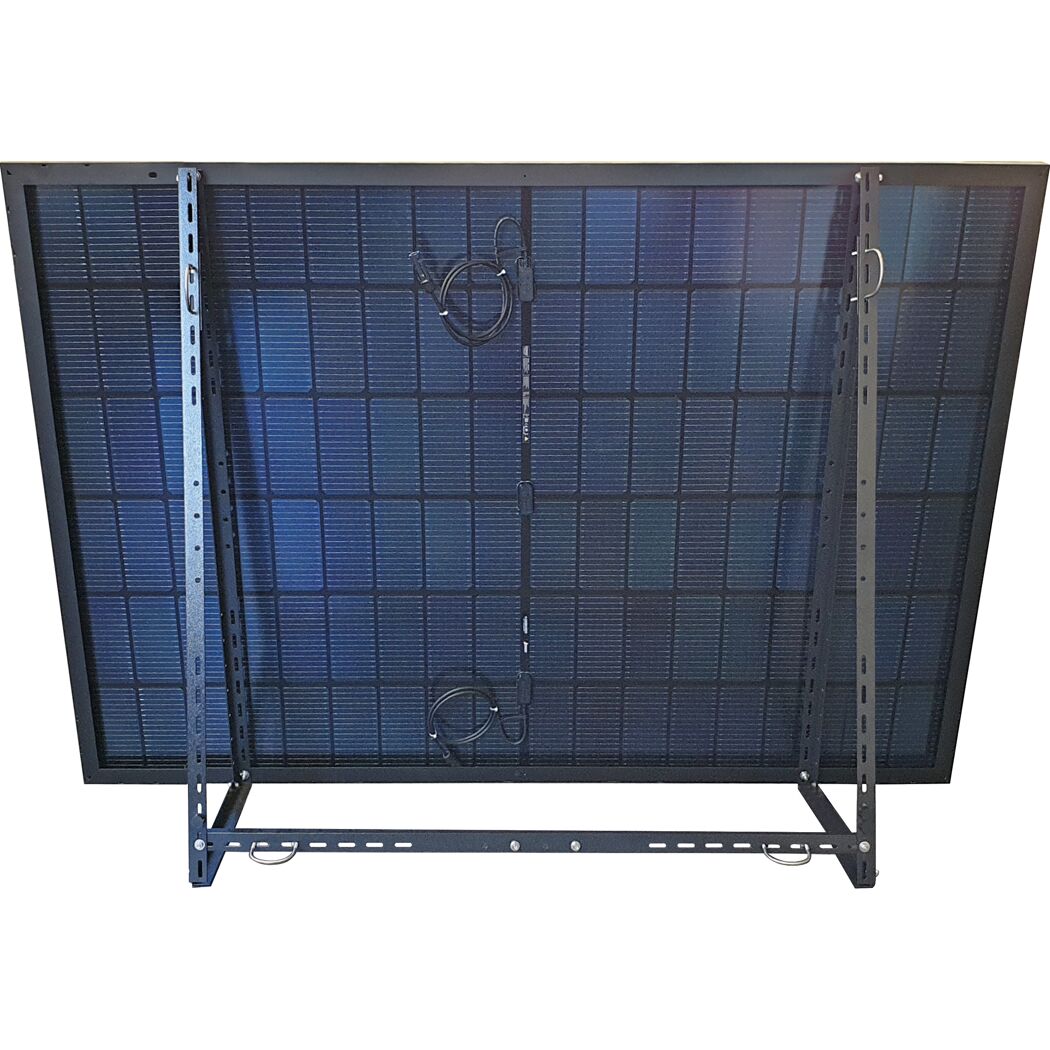 Rückseite Solaranlage mit Halterung