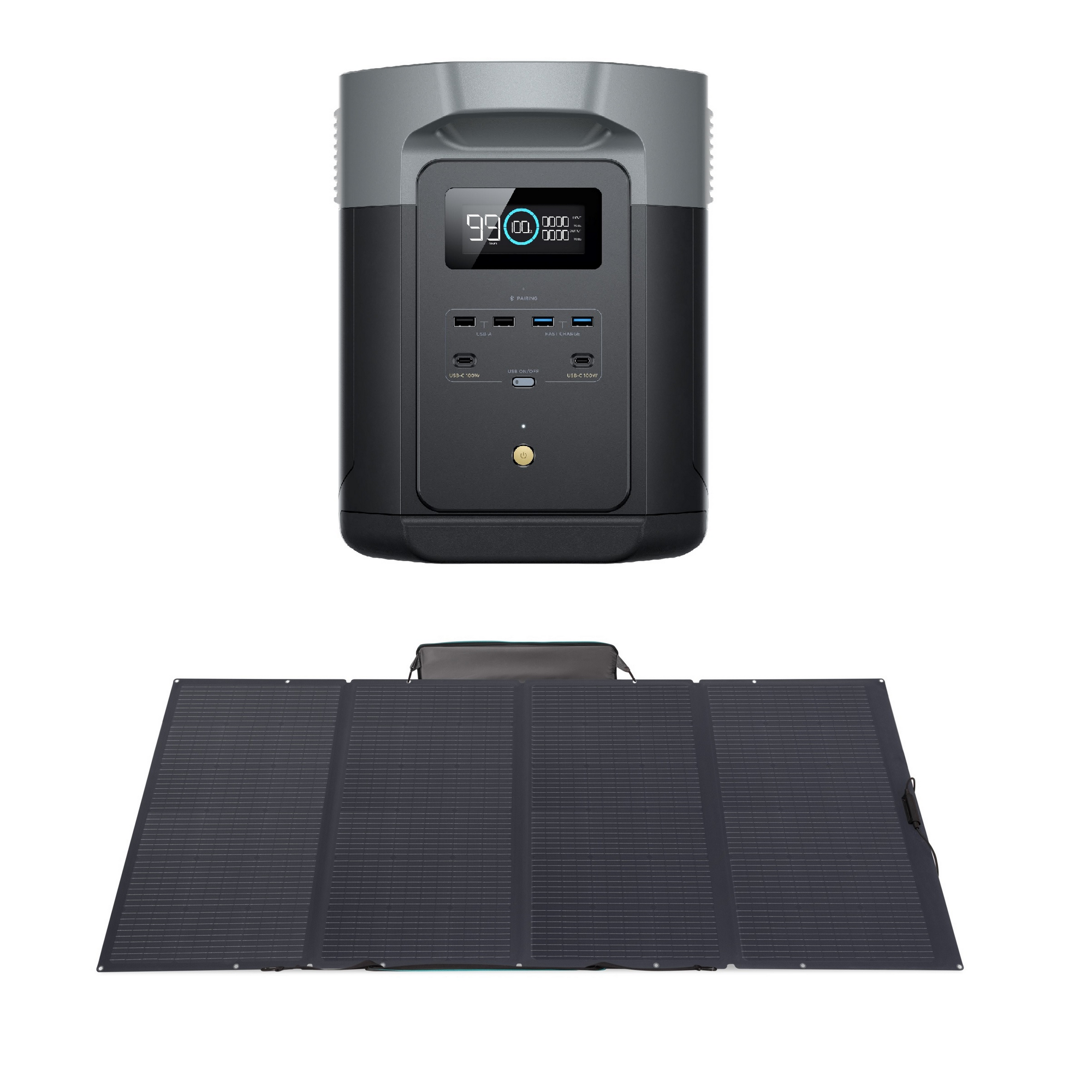 Powerstation 'Delta 2 Max' mit Solarmodul 400 W