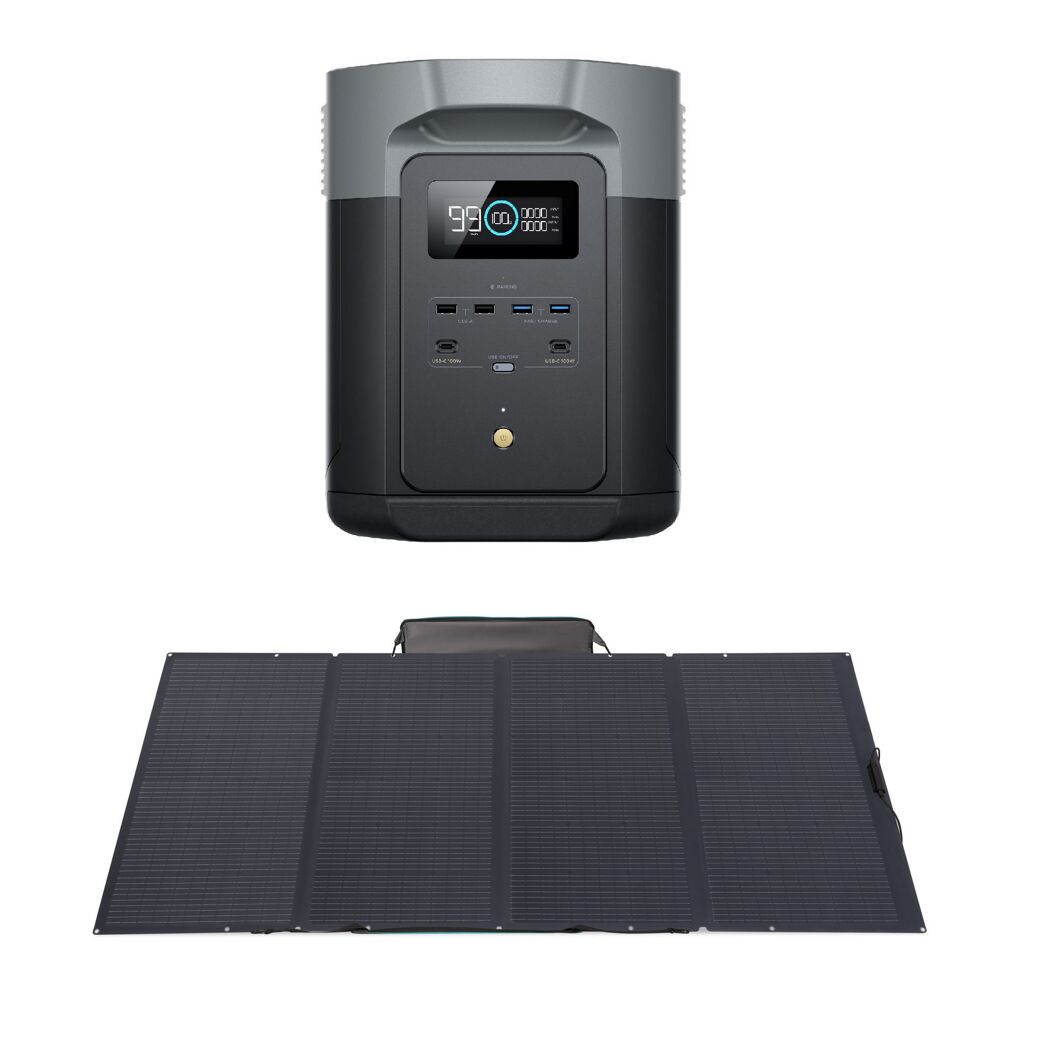 Powerstation 'Delta 2 Max' mit Solarmodul 400 W