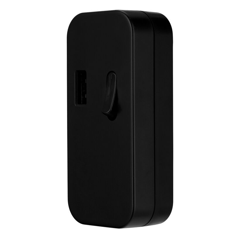 Zwischenschalter mit USB-A schwarz
