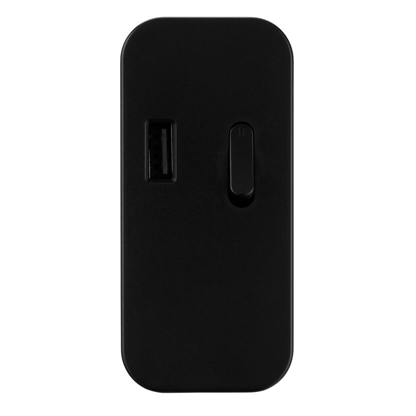 Zwischenschalter mit USB-A schwarz