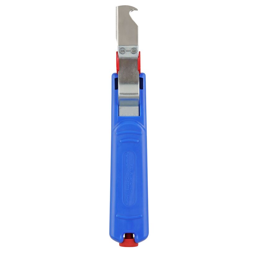 Blauer Kabelmesser mit Hakenklinge