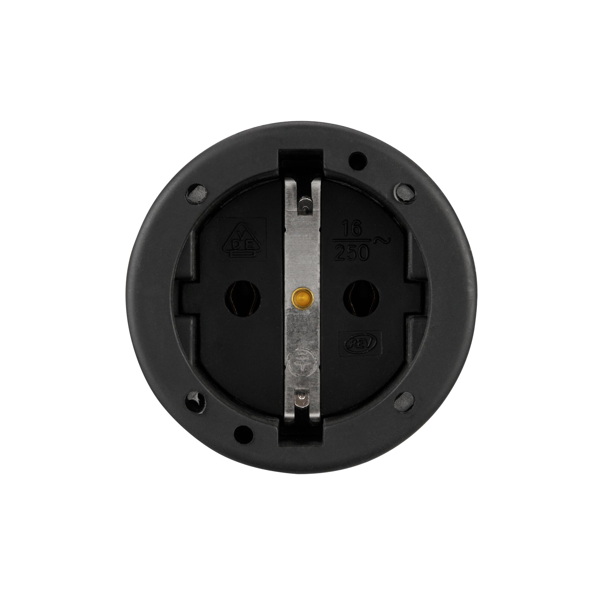 Schwarze Vollgummi-Kupplung