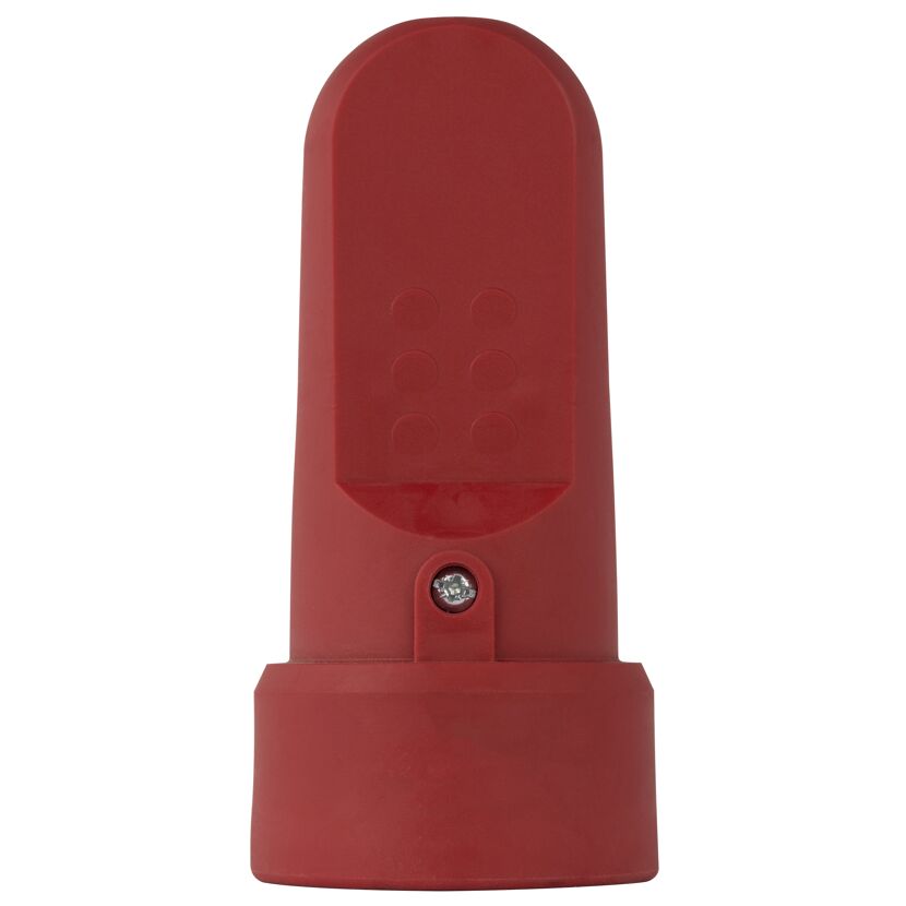 Rote Kupplung aus Vollgummi