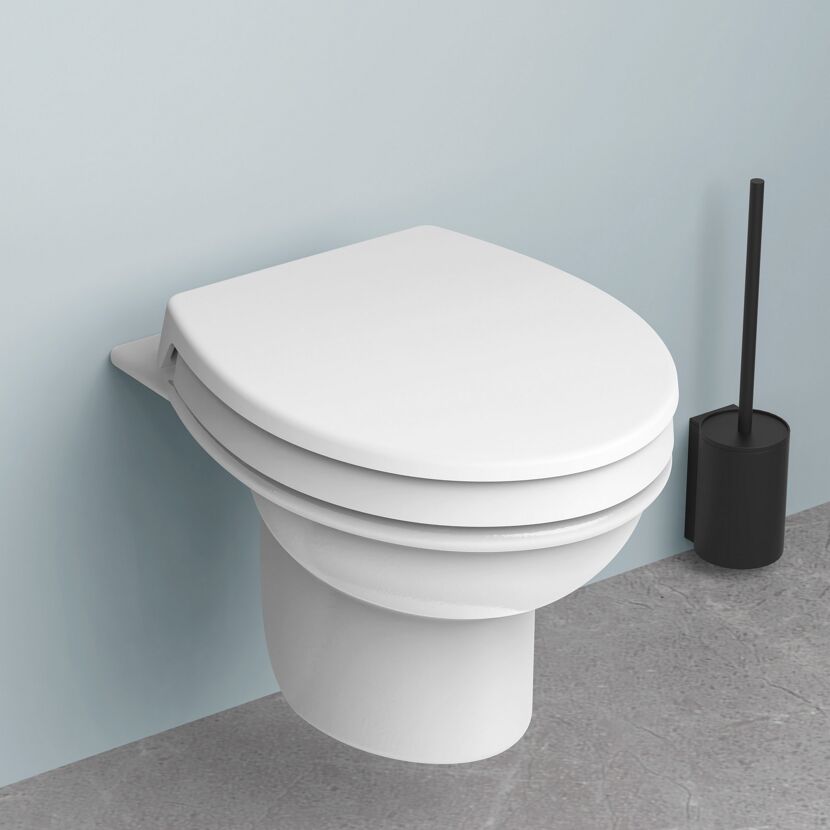 WC-Sitz 'Cairns' erhöht mit Absenkautomatik weiß