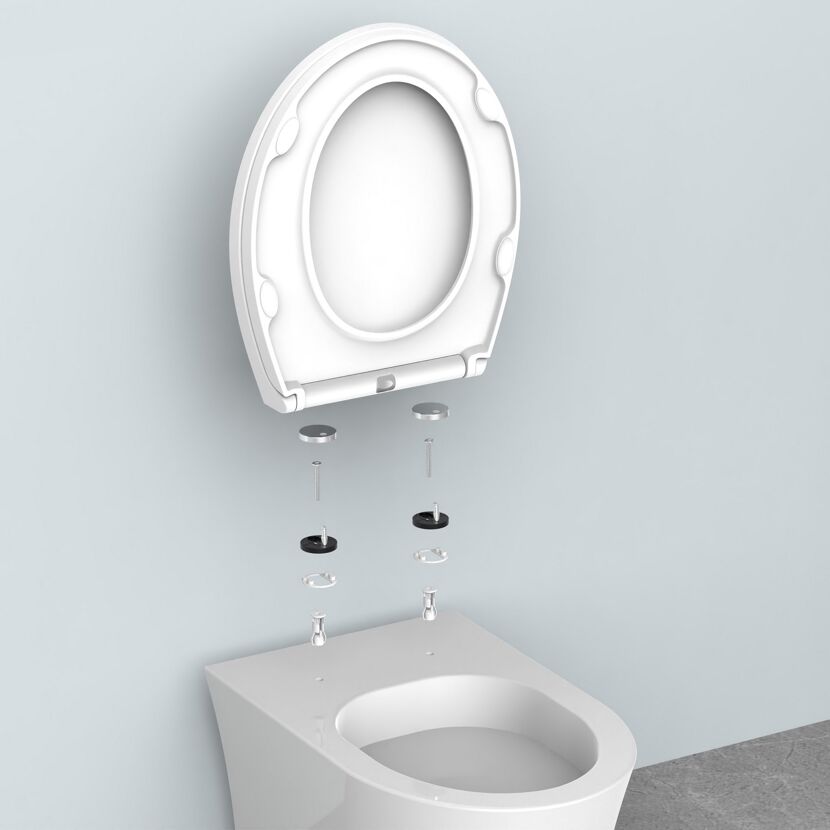 WC-SItz 'Hamilton' mit Absenkautomatik weiß