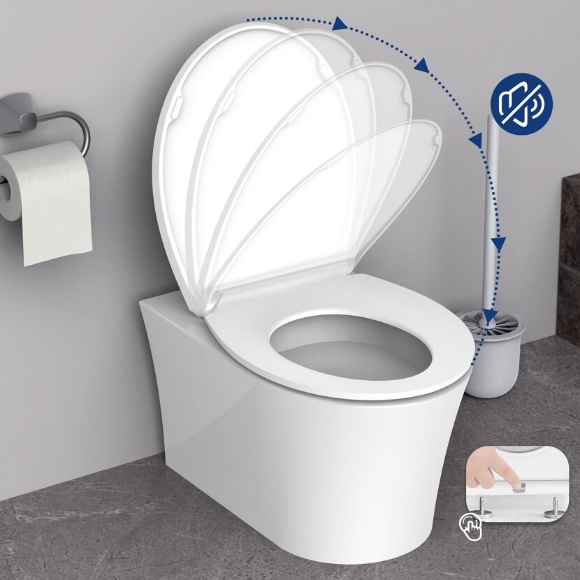 WC-SItz 'Hamilton' mit Absenkautomatik weiß