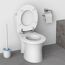 WC-Sitz mit Absenkautomatik weiß Holzkern