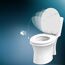 WC-Sitz mit Absenkautomatik weiß Holzkern