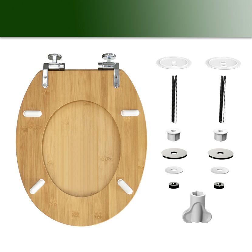 WC-Sitz 'Toronto' mit Absenkautomatik bambus natur