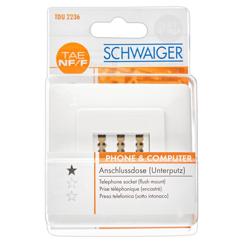 Schwaiger Anschlussdose TAE NF/F