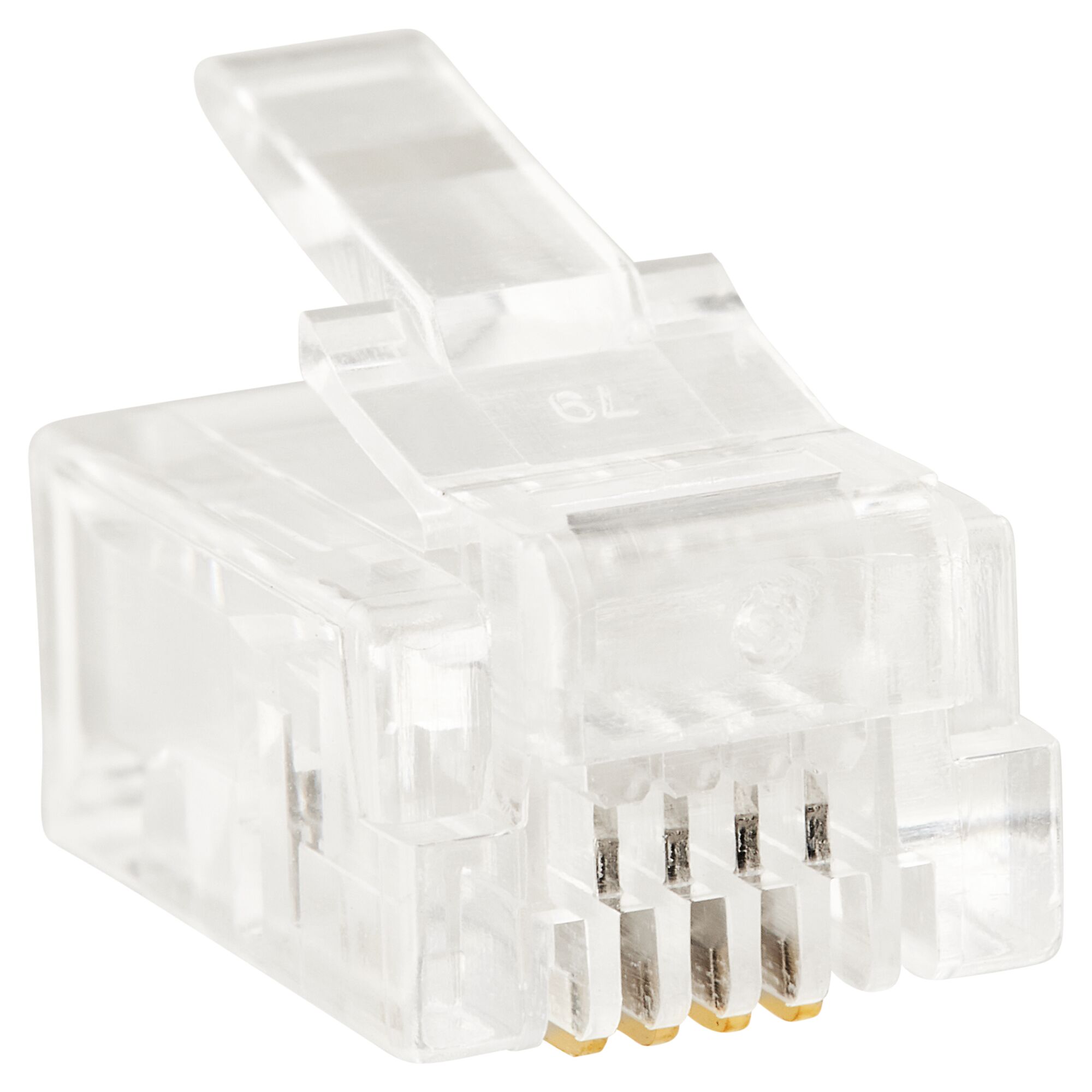 Transparenter Westernstecker 6(4) mit 4 Pins