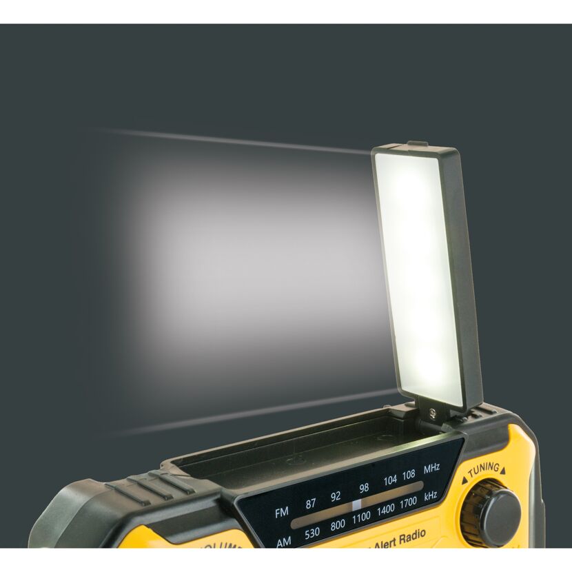 Solar-Kurbelradio mit LED-Leuchte